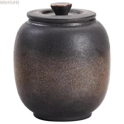 Unsealing - Gilded Iron Glazed Ceramic Urn for Ashes/Cremation Urns for Human Ashes /Cat Memorial/ Pet Urns for Human Ashes