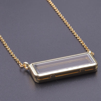 1Pc Trendy Sweet Love Glass Reliquary Photo Locket Pendant Necklaces Goth Heart Cremation Ashes Urn Relicario Collares Jewelry