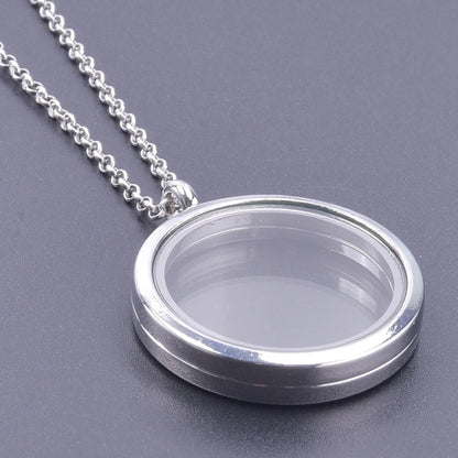 1Pc Trendy Sweet Love Glass Reliquary Photo Locket Pendant Necklaces Goth Heart Cremation Ashes Urn Relicario Collares Jewelry