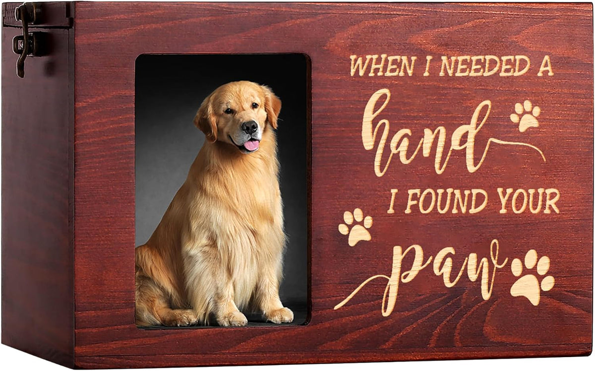 Pet Memorial Urns for Dogs or Cats Ashes with Photo Frame