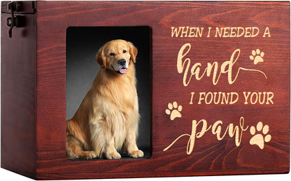 Pet Memorial Urns for Dogs or Cats Ashes with Photo Frame