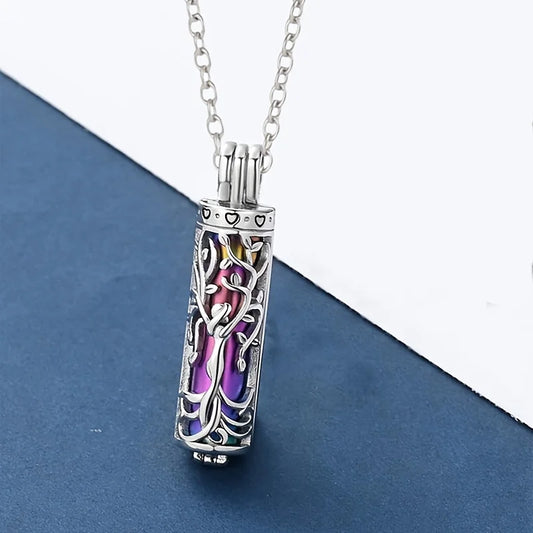 1Pcs Memory Tree of Life Jar Pet Urn Ash Necklace for Cat Dog