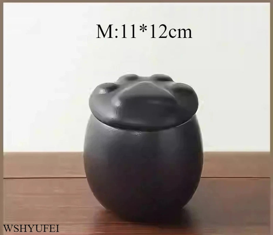 Cute Cat Paw Shape Cremation Urns Funeral Keepsake Pet Dog Cat Cremation Urn Birds Ashes Casket Pets Memorials with Lid