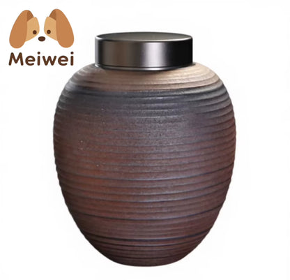 Meiweipet Modern Ceramic Pet Casket & Urn Necklace for Ashes with Durable Design