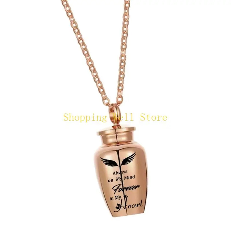 KX4B Pet Cremation Jewelry for Dog/Cats Ashes Memorial Lockets Urn Necklace Keepsakes