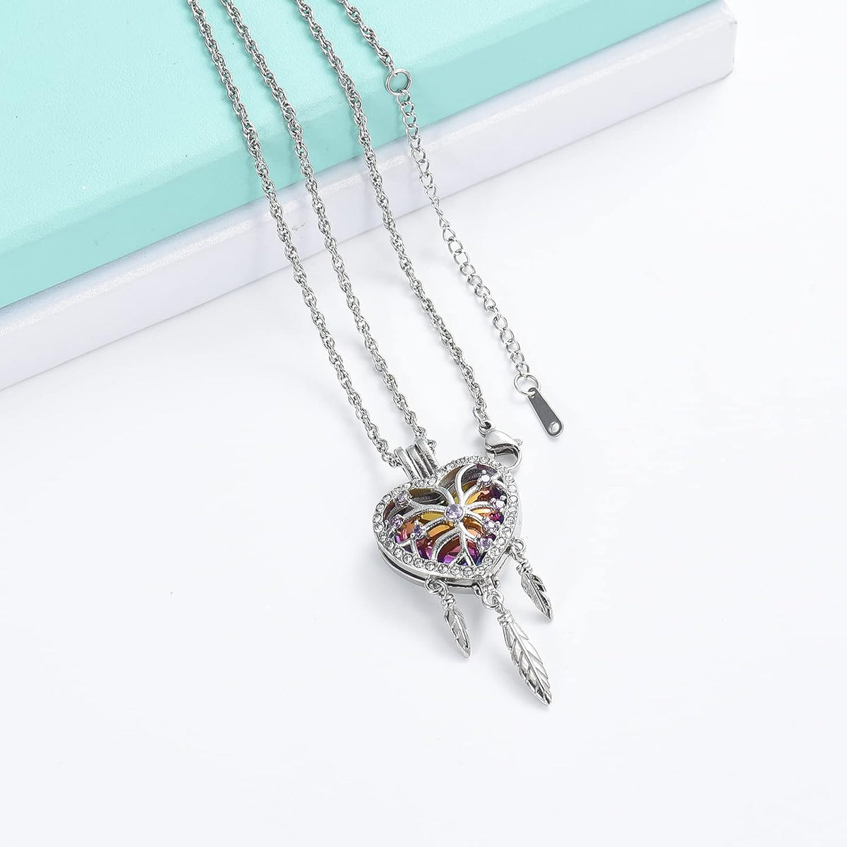 Dream Catcher Urn Necklace for Ashes